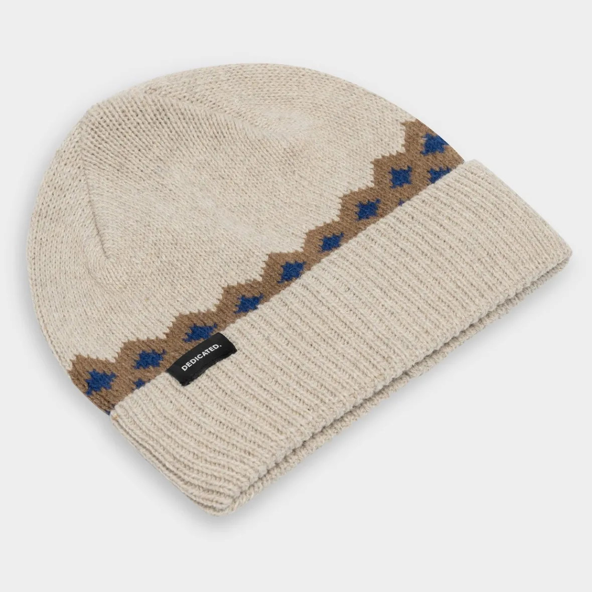 Store Beanie Hemavan Wool Fair Isle Pearl White Women Beanies