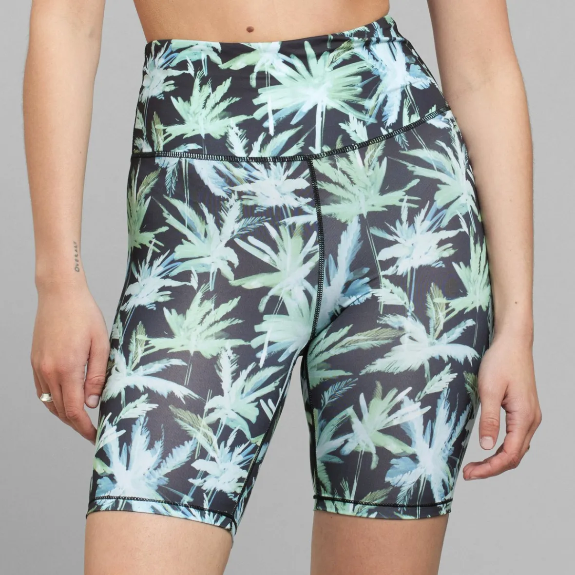 Best Bike Tights Kortebo Painted Palmtrees Black Women Outlet