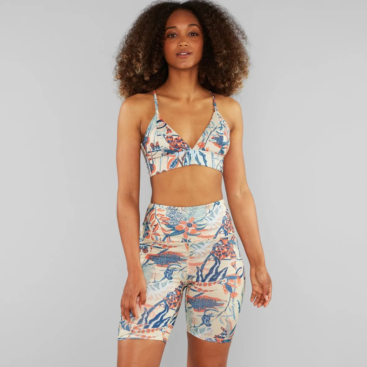 Outlet Bike Tights Kortebo Vintage Jungle Multi Color Women Outlet