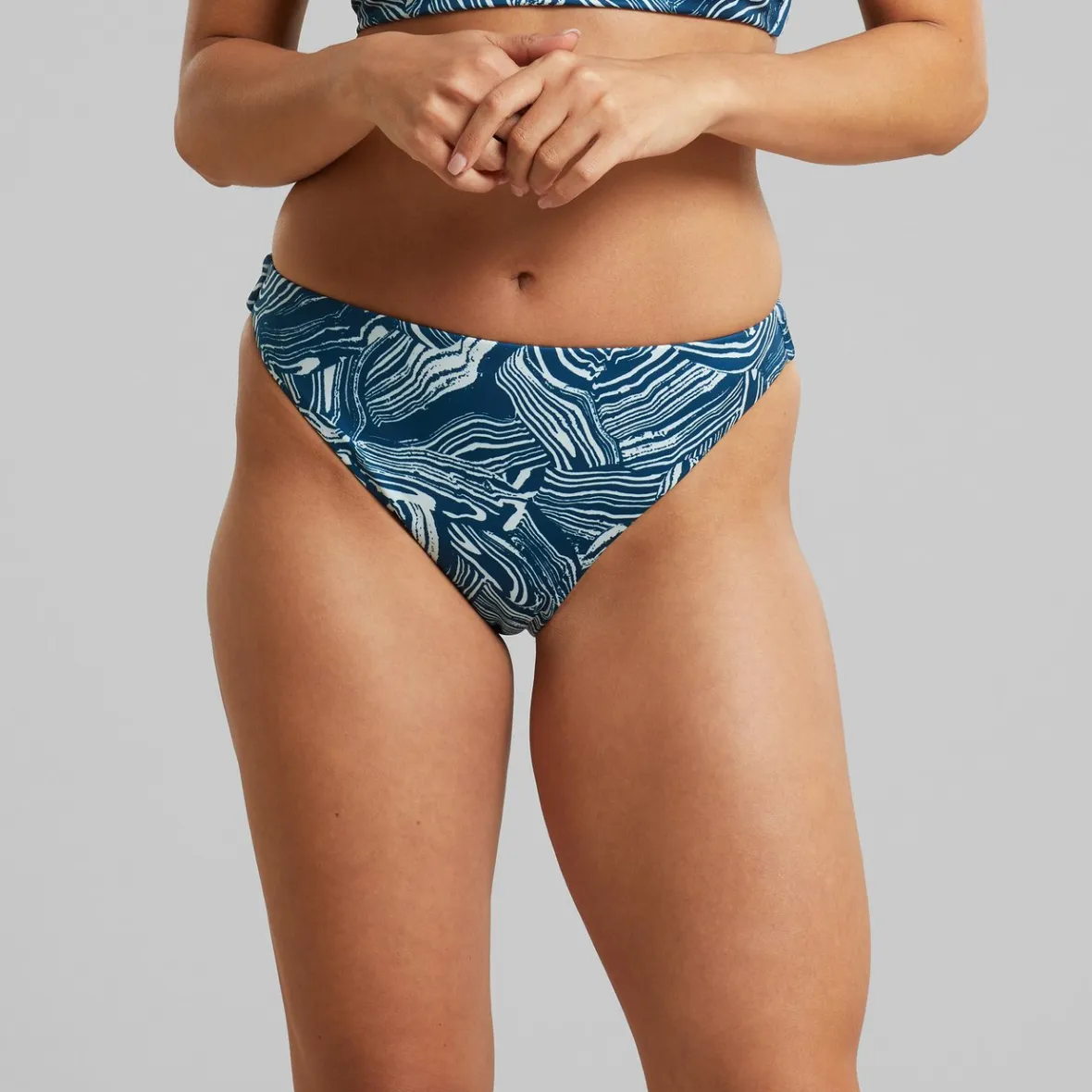 Hot Bikini Bottoms Sanda Clay Swirl Blue Women Swimwear