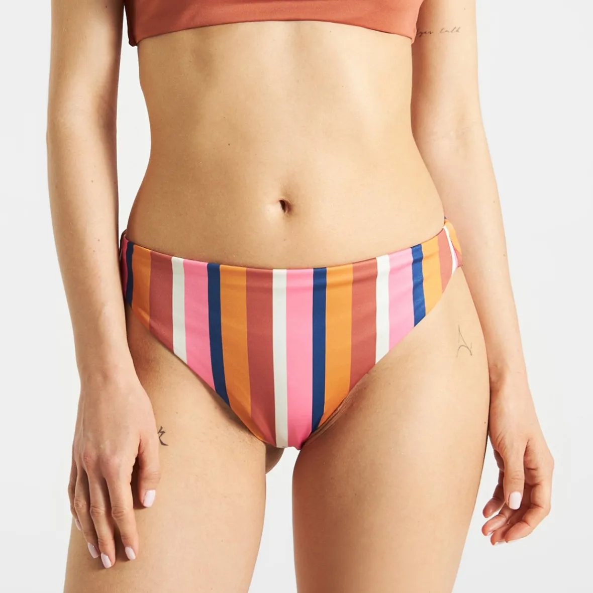 Sale Bikini Bottoms Sanda Irregular Stripe Multi Colour Women Outlet