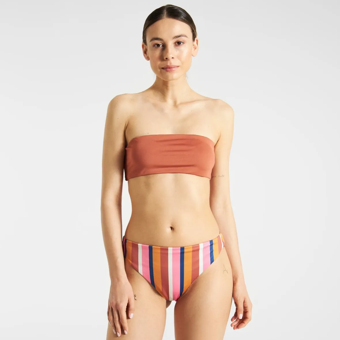 Sale Bikini Bottoms Sanda Irregular Stripe Multi Colour Women Outlet