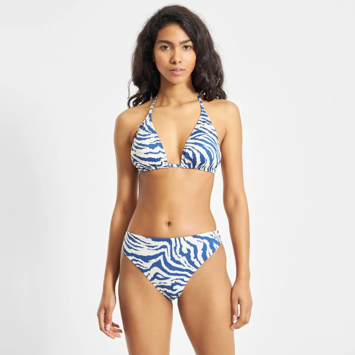 Flash Sale Bikini Bottoms Sanda Zebra Blue Women Outlet