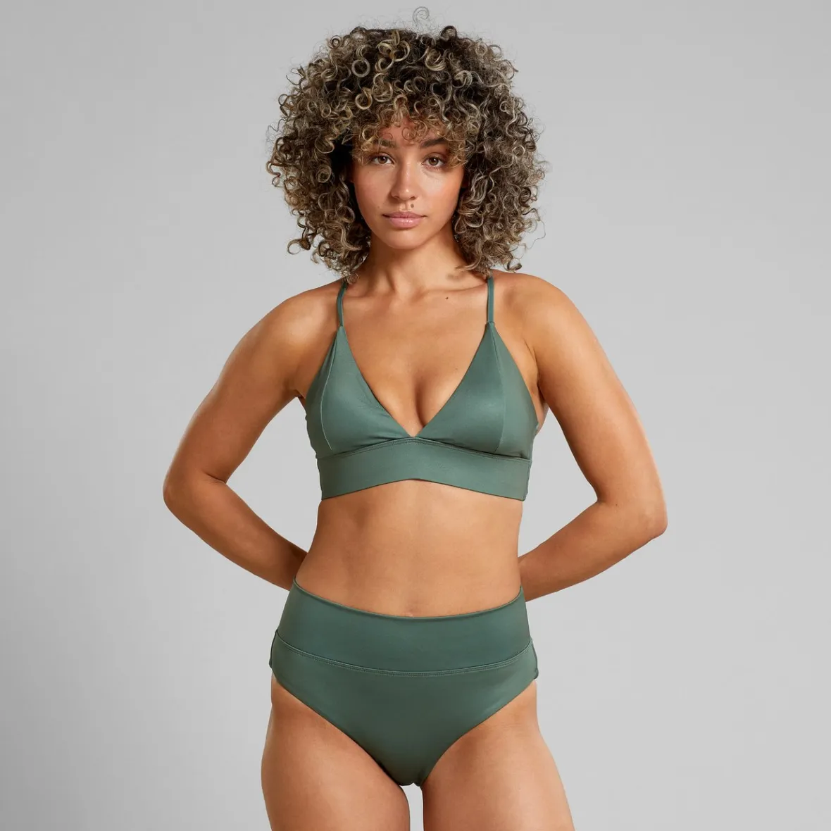 Store Bikini Pants Slite Leaf Green Women Swimwear