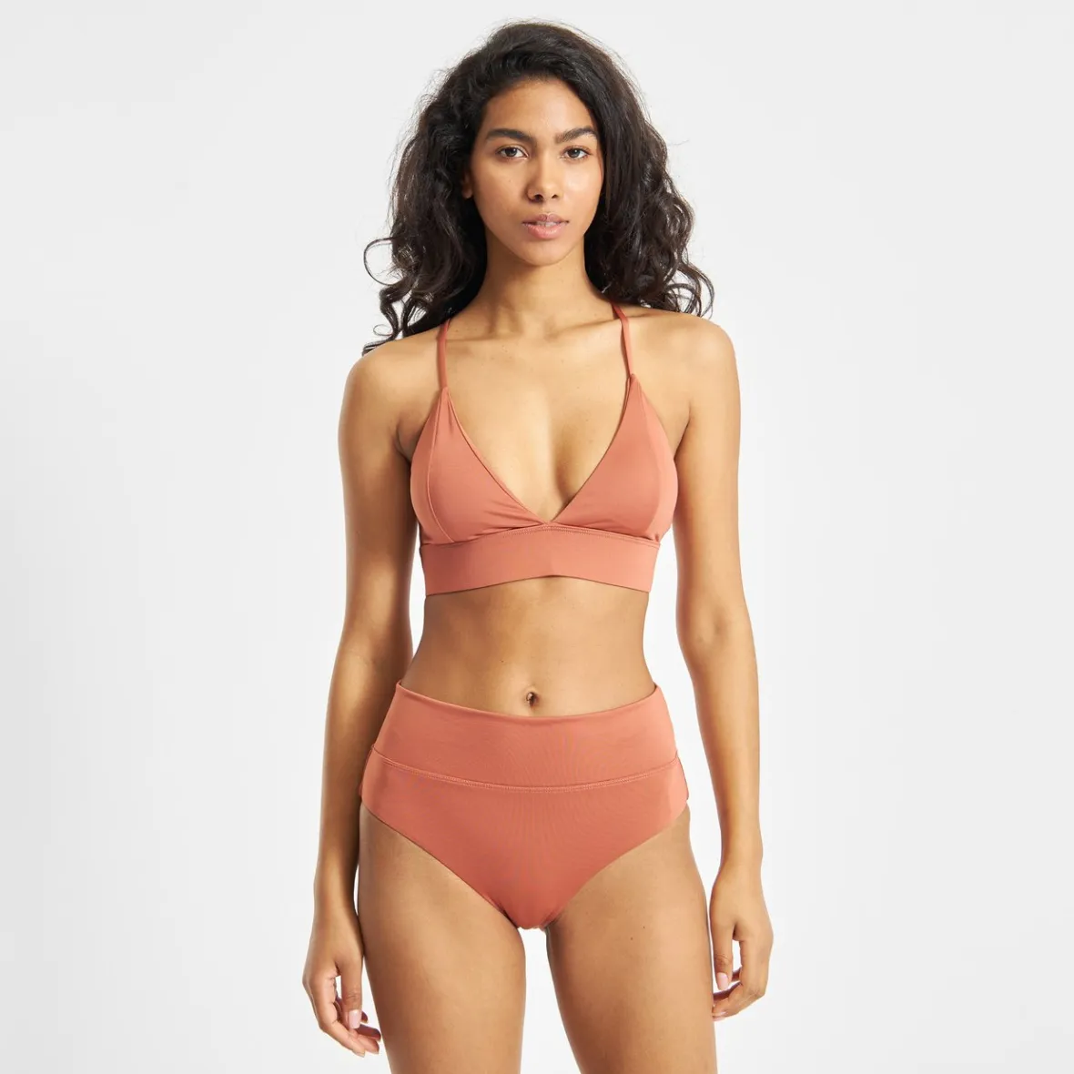 Fashion Bikini Top Alva Copper Brown Women Outlet