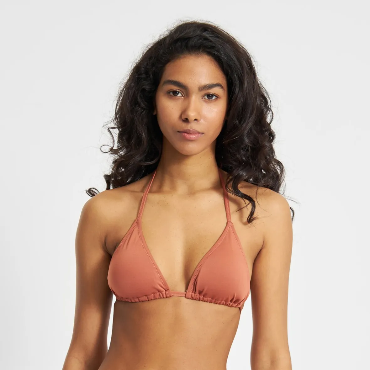 Sale Bikini Top Sandnes Copper Brown Women Outlet