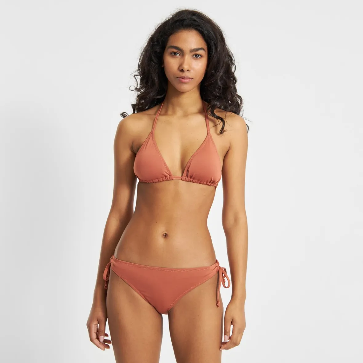 Sale Bikini Top Sandnes Copper Brown Women Outlet