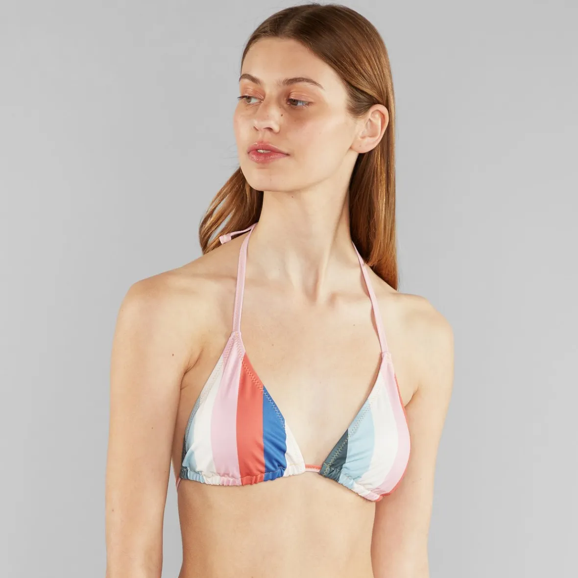 Best Bikini Top Sandnes Stripes Multi Color Women Outlet