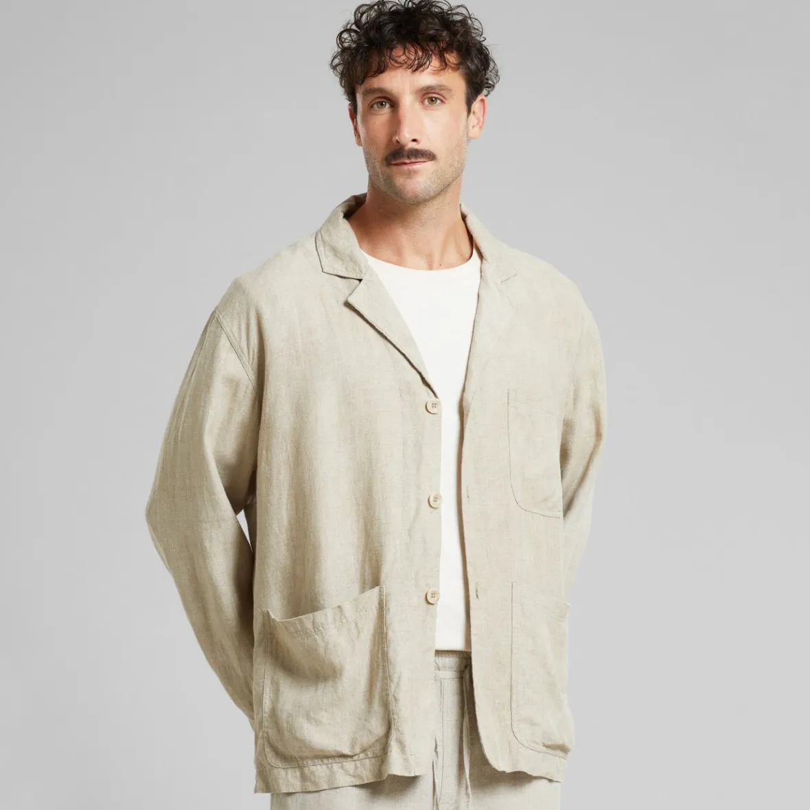 Clearance Blazer Hornstull Linen Ecru Jackets