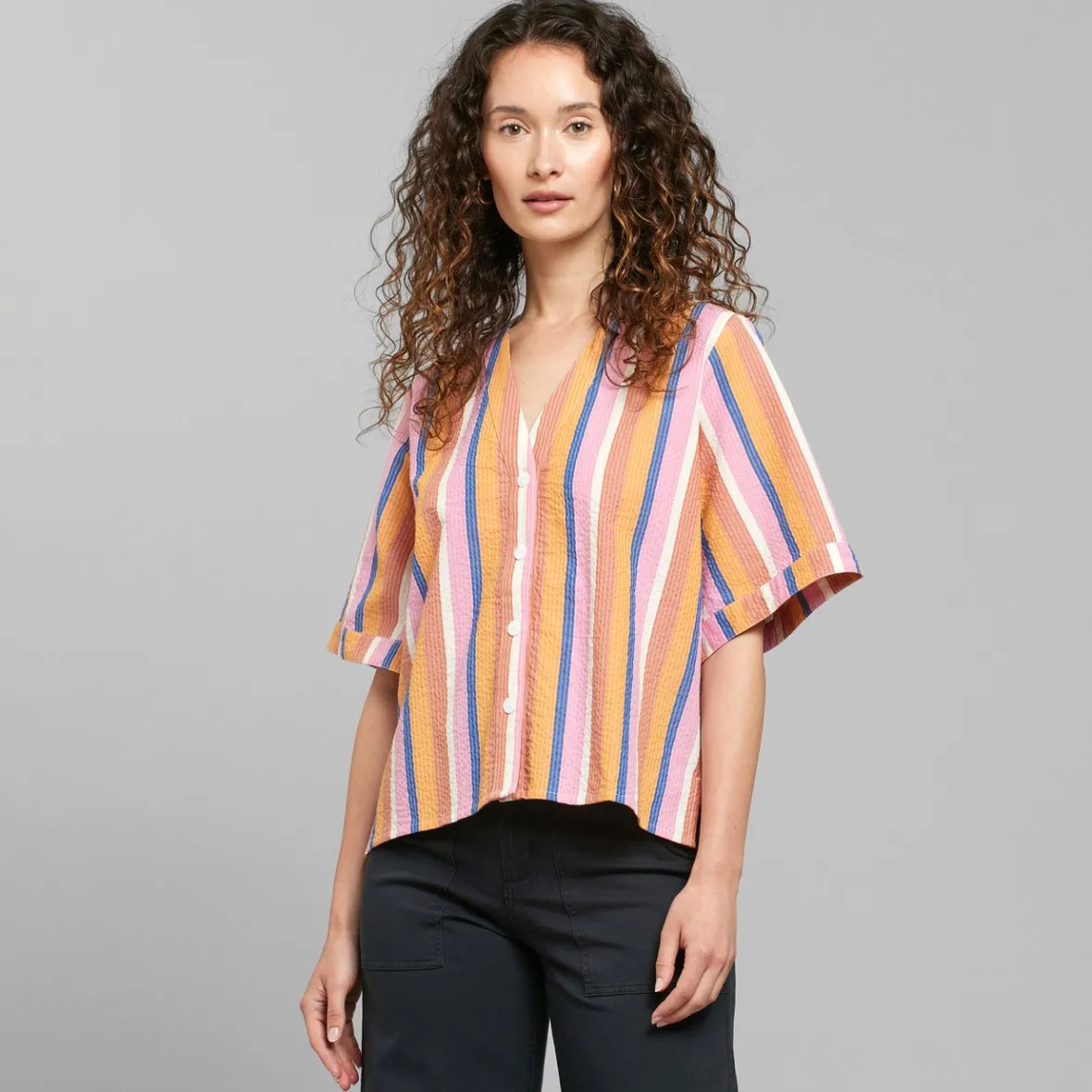 Best Sale Blouse Odense Stripe Multi Color Women Outlet