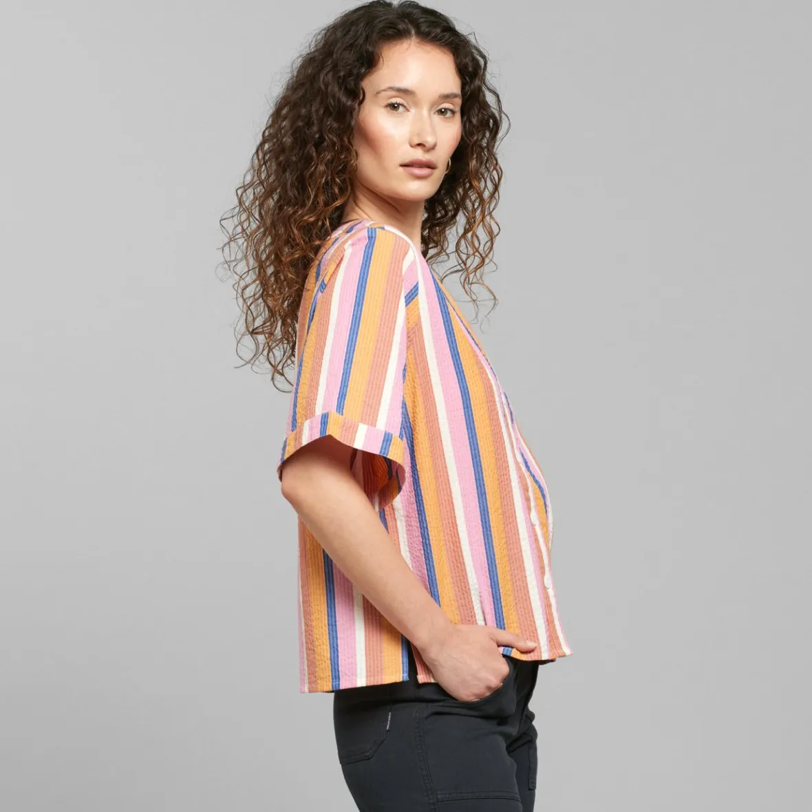 Best Sale Blouse Odense Stripe Multi Color Women Outlet