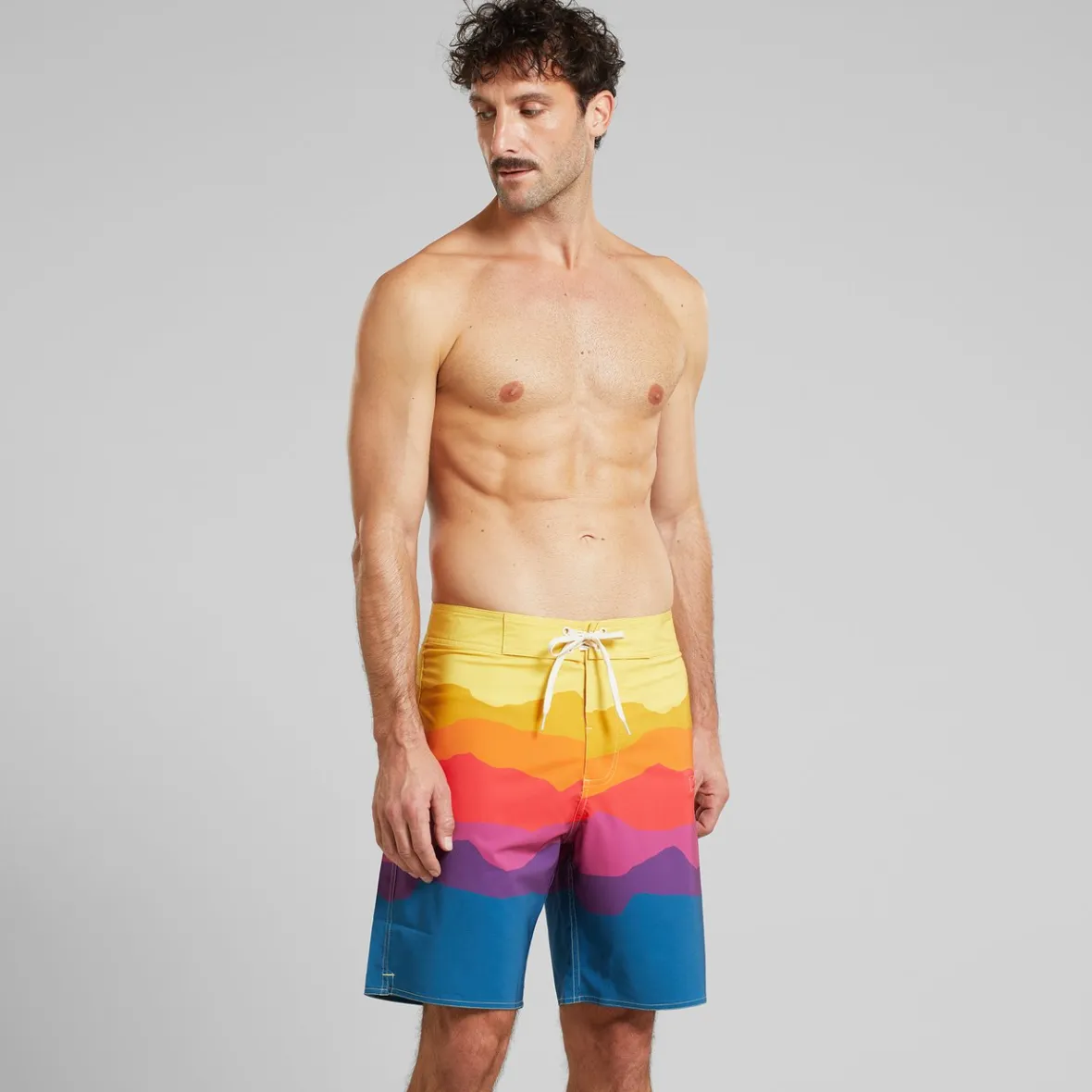 Flash Sale Board Shorts Toroe Sunset Lines Multi Color Swimwear