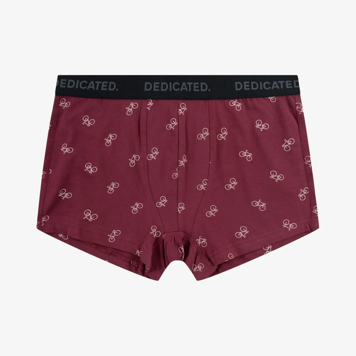 Shop Boxer Briefs Kalix Bike Pattern Burgundy Women Underwear