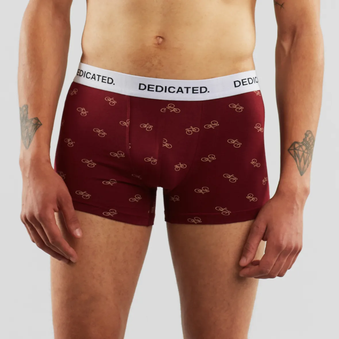 Hot Boxer Briefs Kalix Bike Pattern Burgundy Outlet