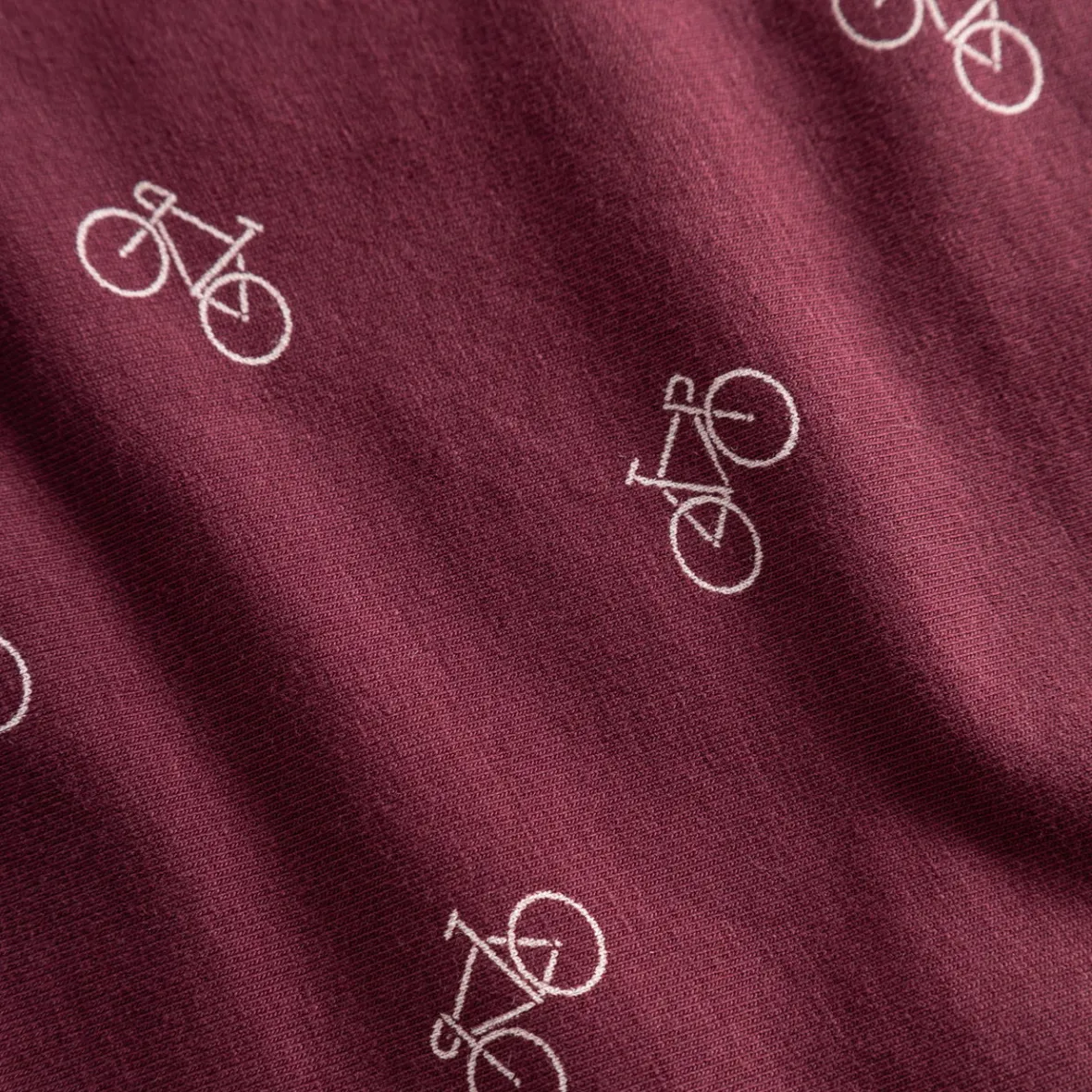 Shop Boxer Briefs Kalix Bike Pattern Burgundy Women Underwear