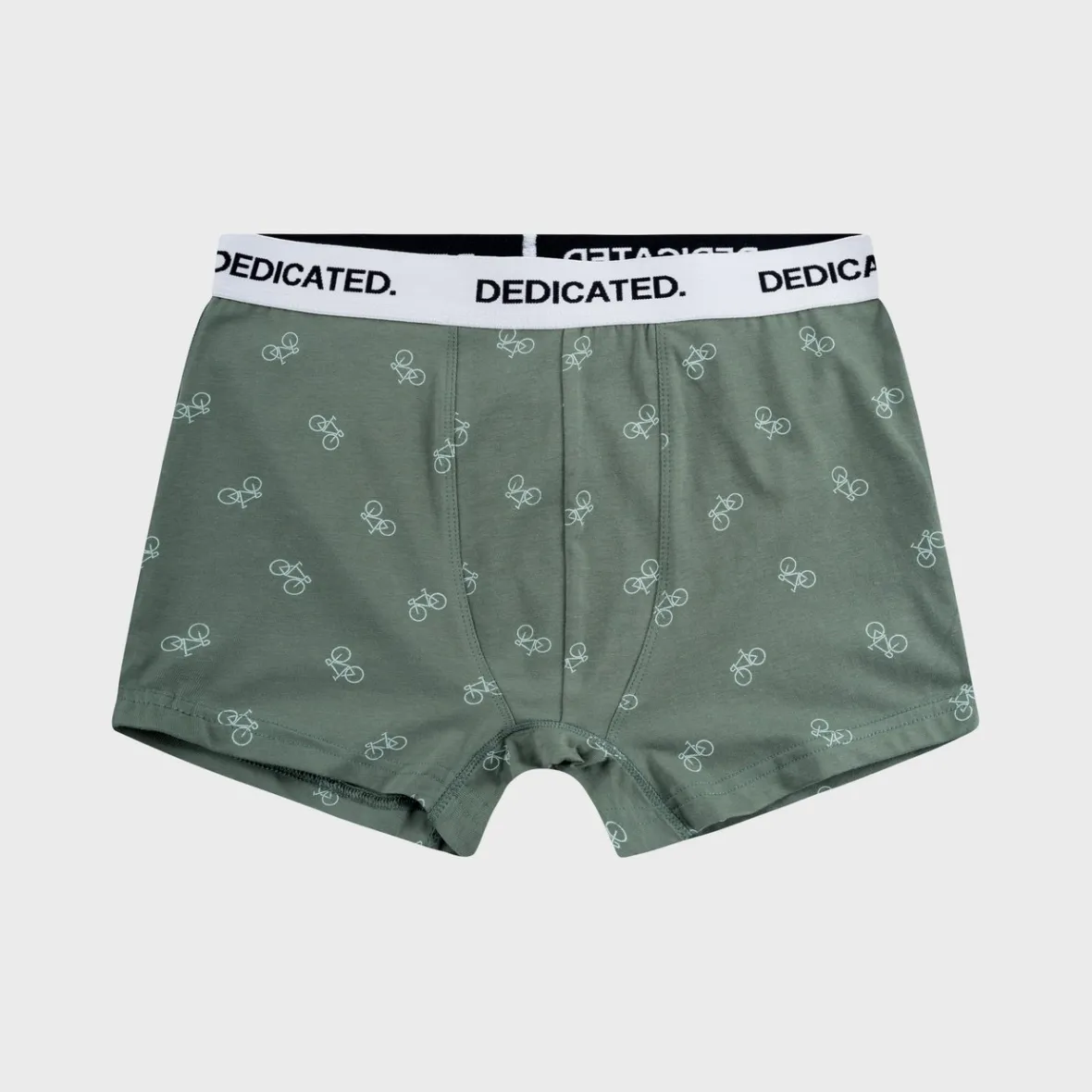 Clearance Boxer Briefs Kalix Bike Pattern Forest Green Underwear