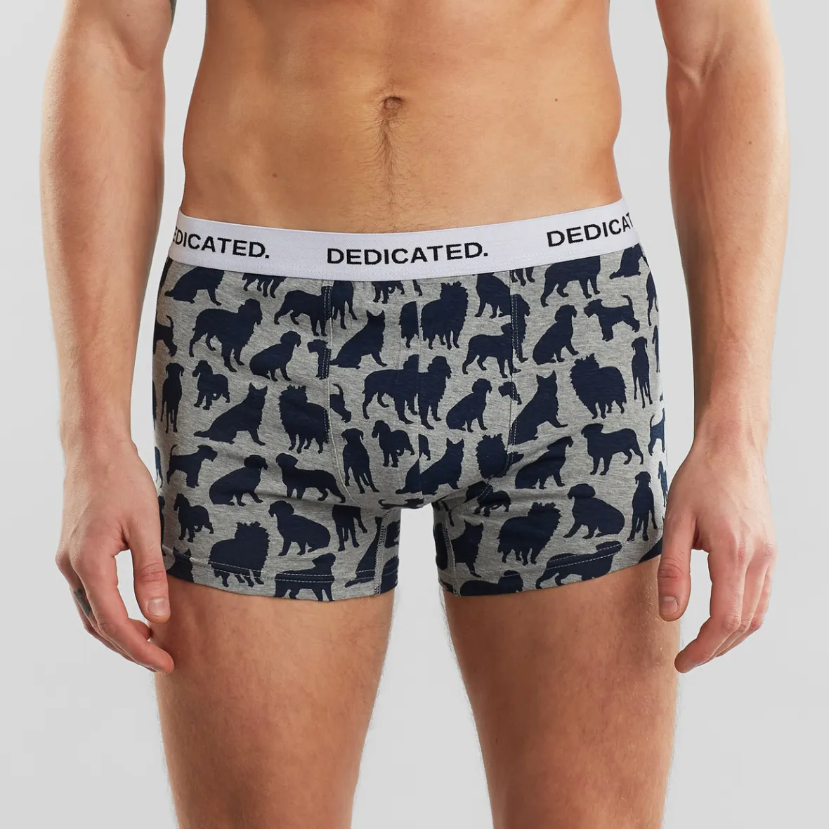 Outlet Boxer Briefs Kalix Dog Shapes Grey Melange Outlet