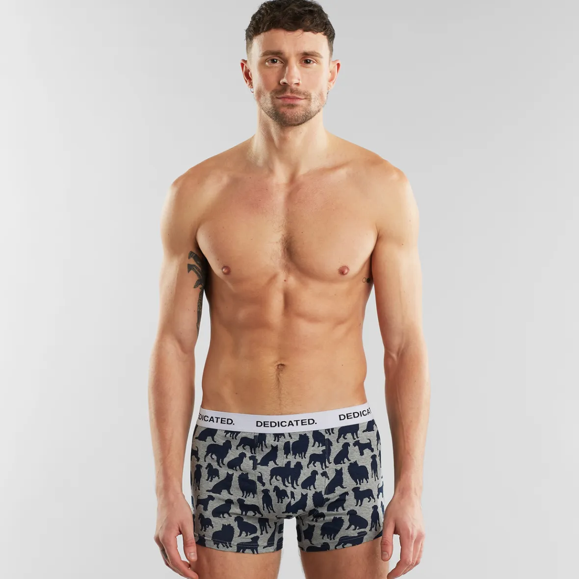 Outlet Boxer Briefs Kalix Dog Shapes Grey Melange Outlet