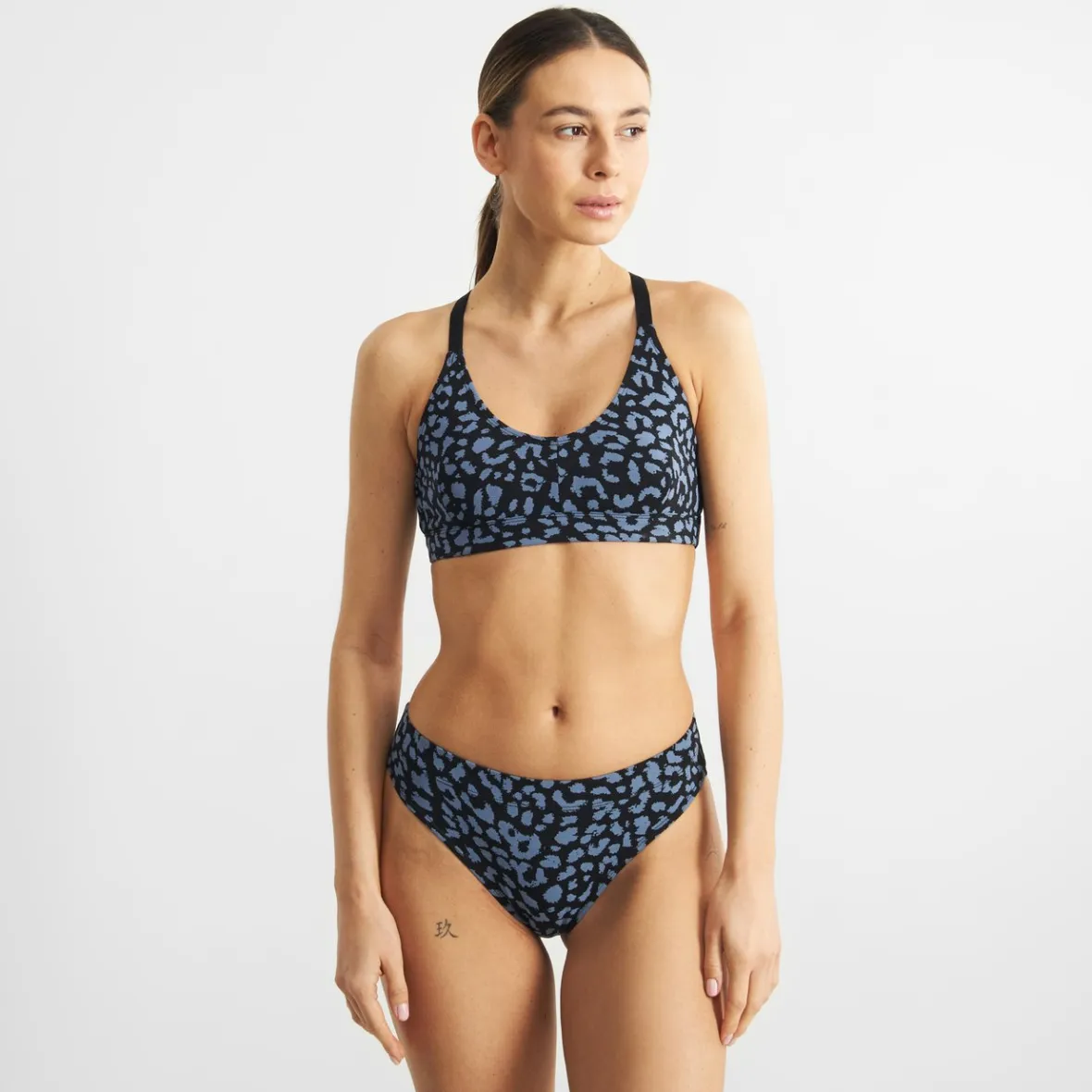 Shop Briefs Ramsele Leopard Steel Blue Women Underwear