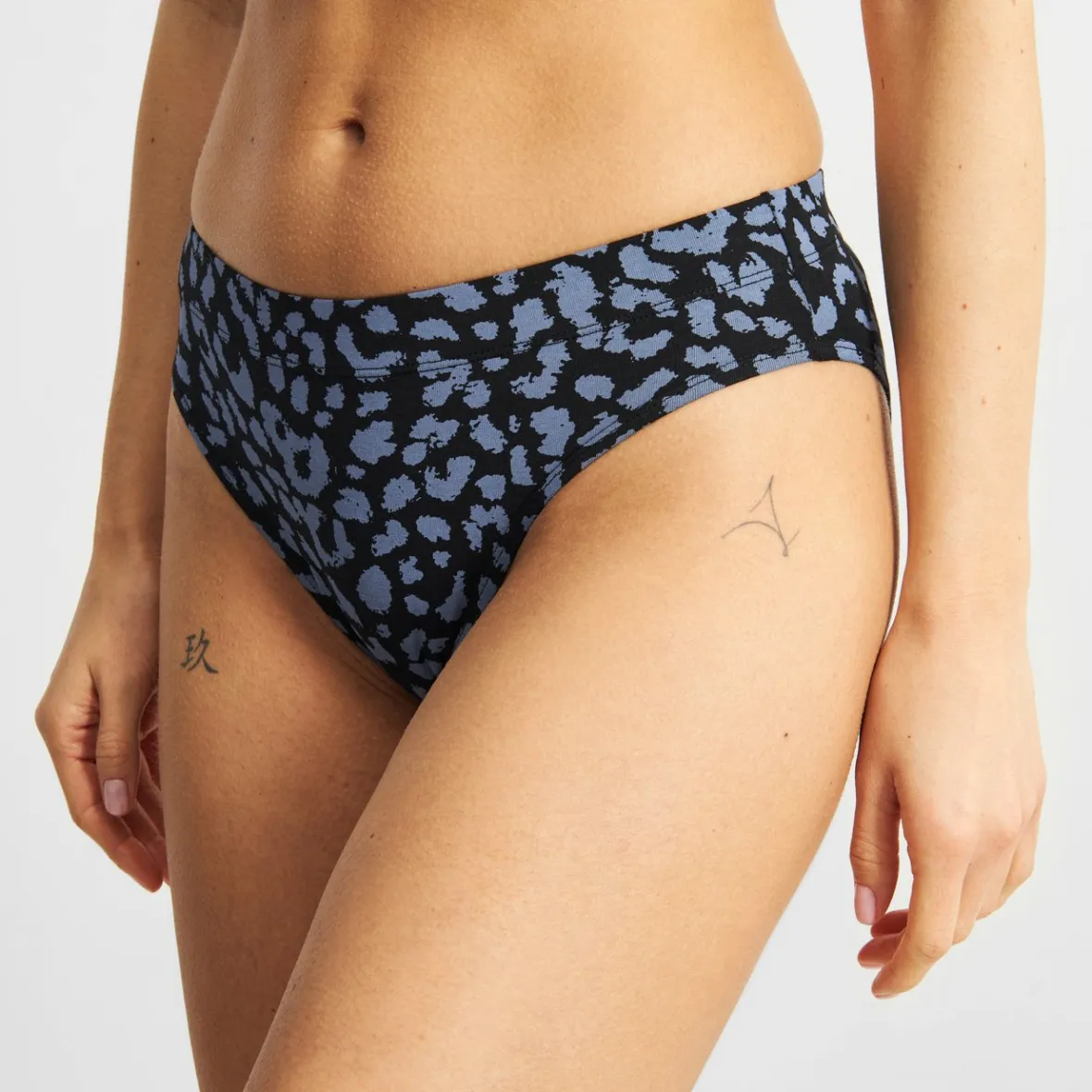 Shop Briefs Ramsele Leopard Steel Blue Women Underwear