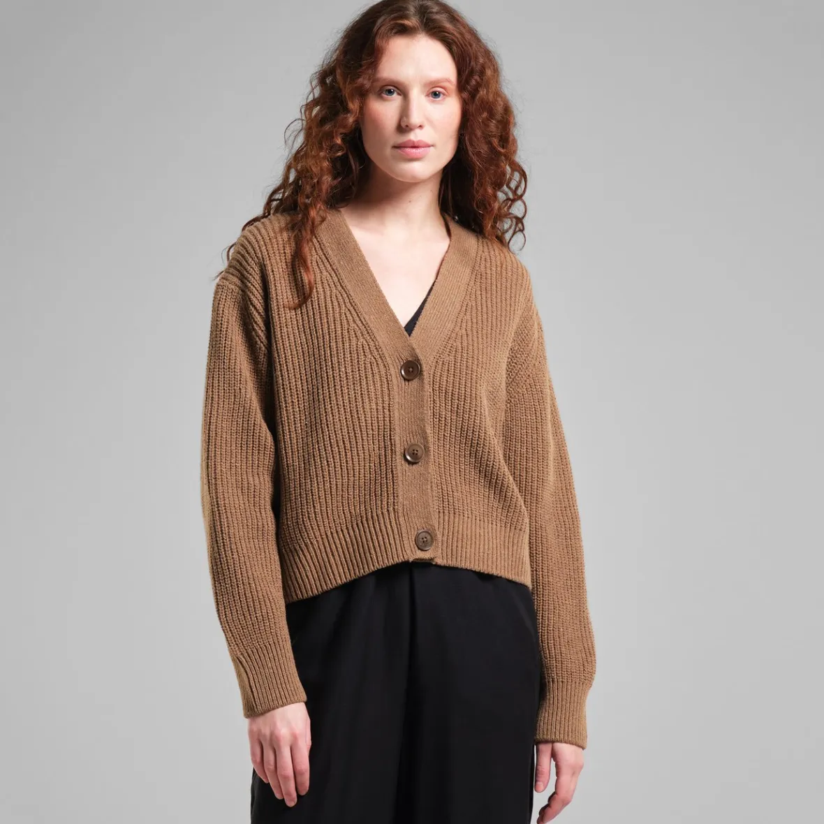 Flash Sale Cardigan Kanan Camel Brown Women Knitwear