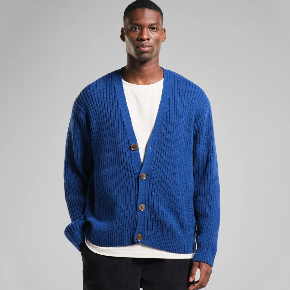 Clearance Cardigan Mavas Royal Blue Knitwear