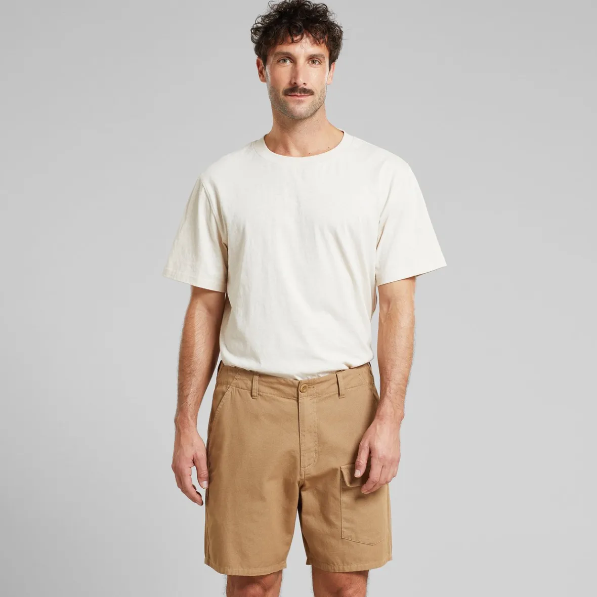 Shop Cargo Shorts Muddus Canvas Kelp Beige Outlet