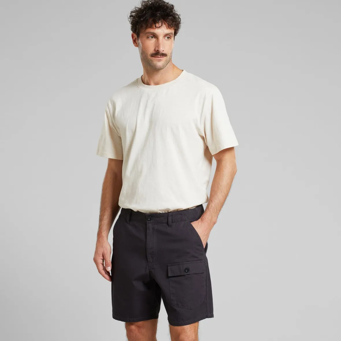 Discount Cargo Shorts Muddus Canvas Phantom Black Outlet