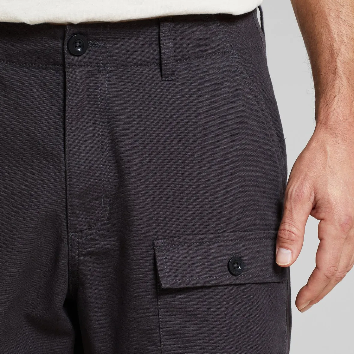 Discount Cargo Shorts Muddus Canvas Phantom Black Outlet