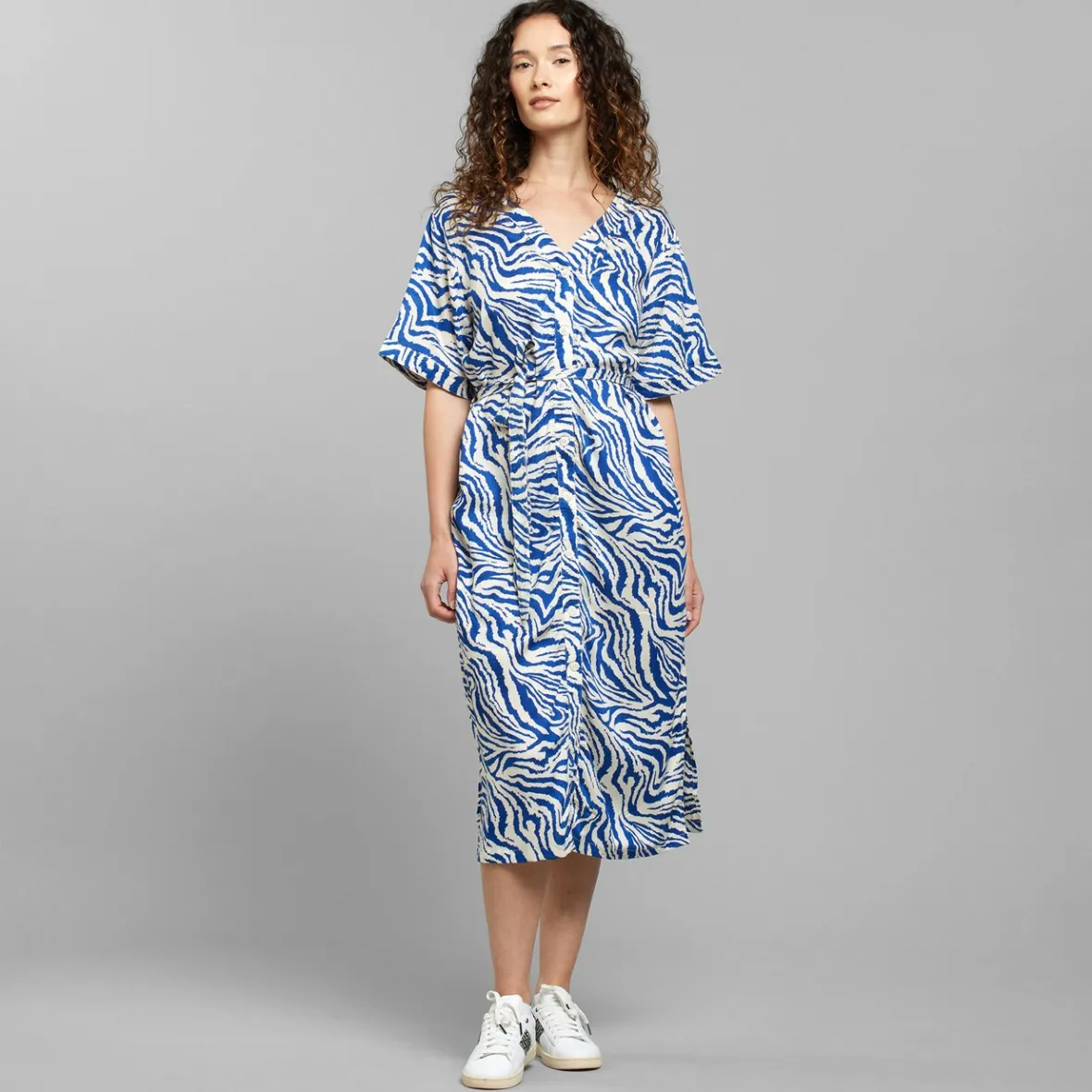 Fashion Dress Bornholm Zebra Blue Women Outlet