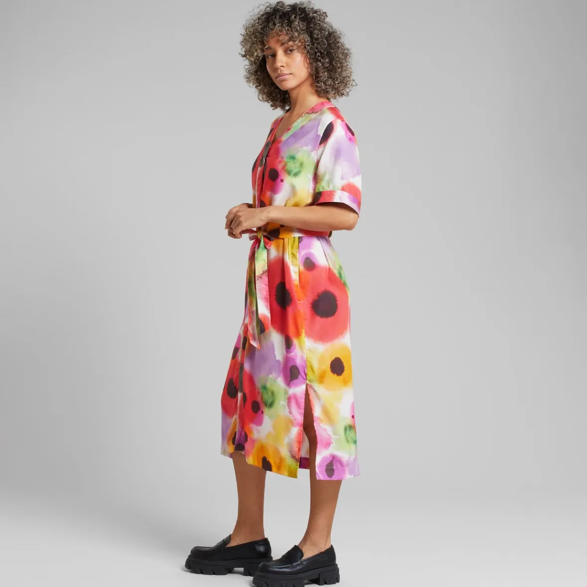 Cheap Dress Kallvik Abstract Floral Multi Color Women Dresses