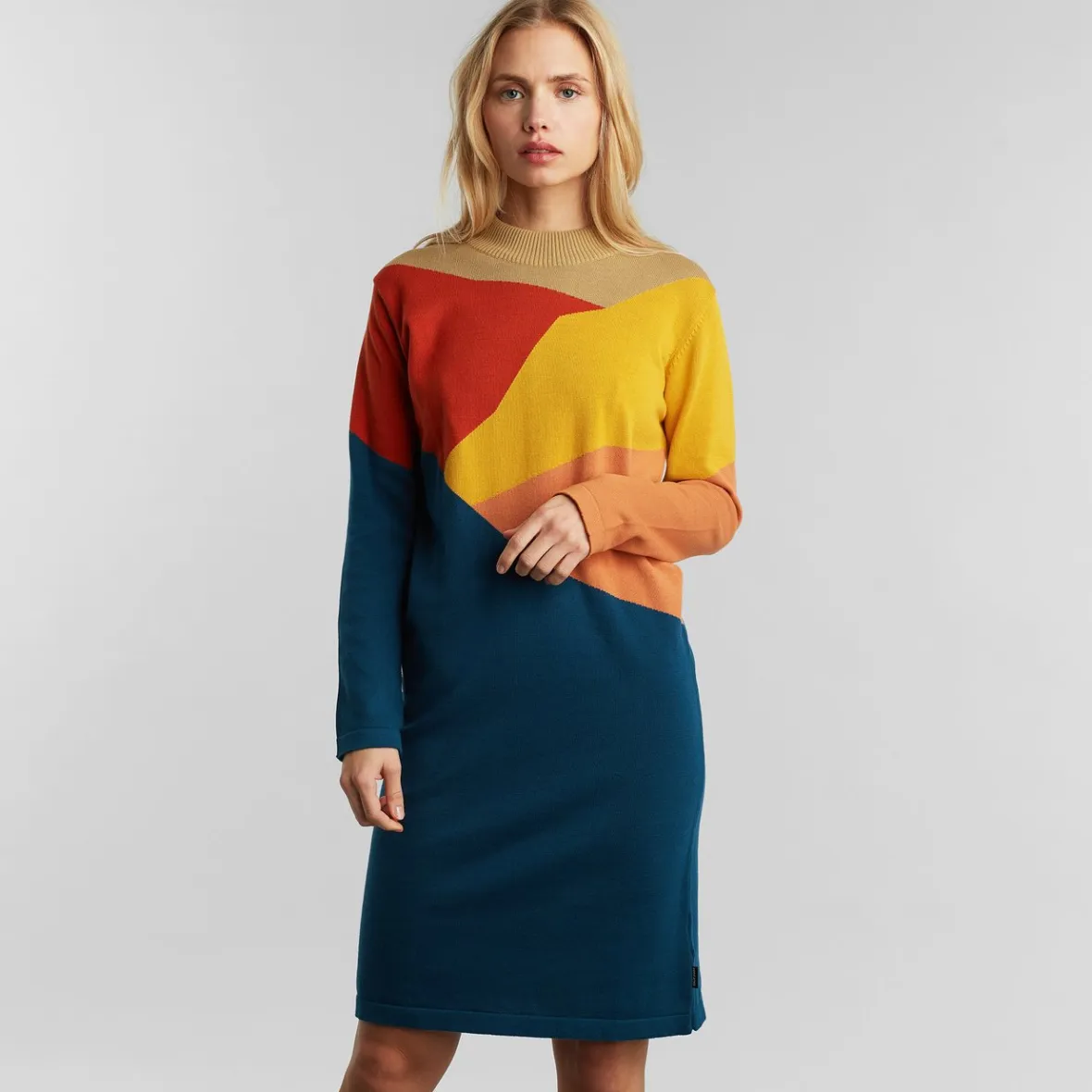 Cheap Dress Lo Cut Mountain Multi Color Women Knitwear | Dresses