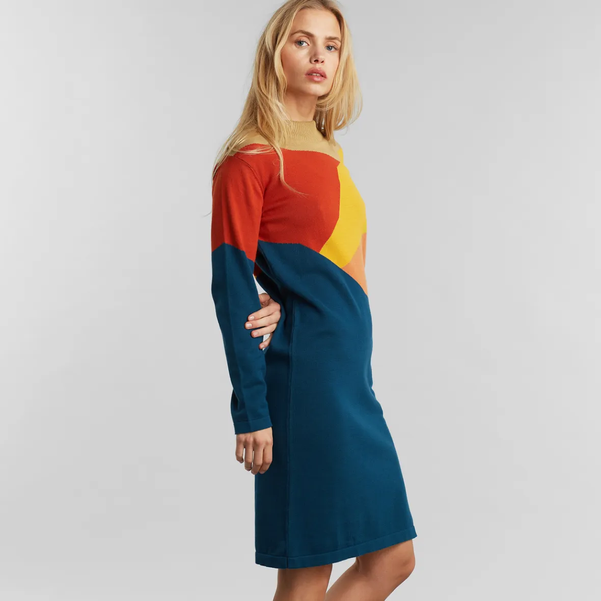 Cheap Dress Lo Cut Mountain Multi Color Women Knitwear | Dresses