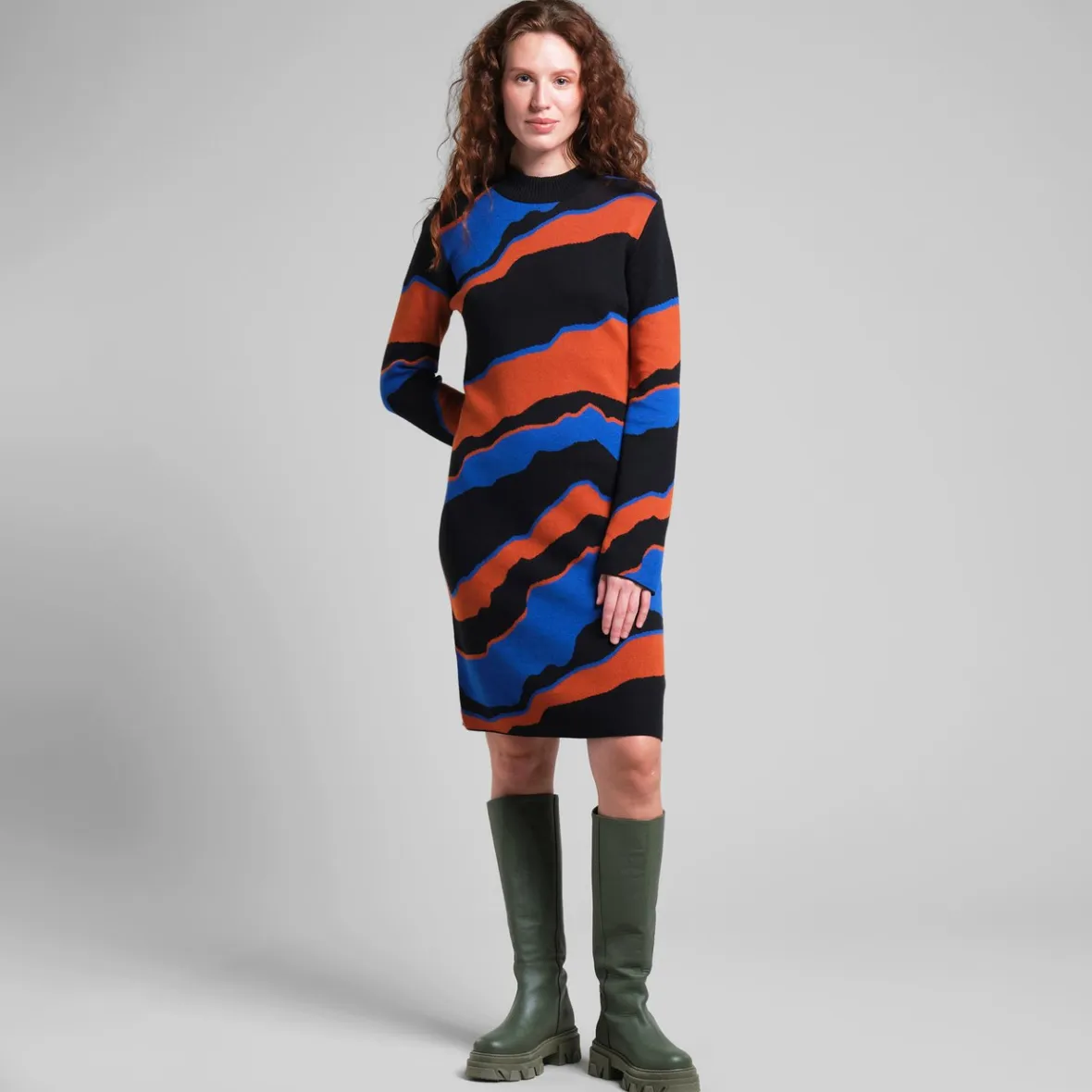Best Dress Lo Faded Mountains Multi Color Women Dresses