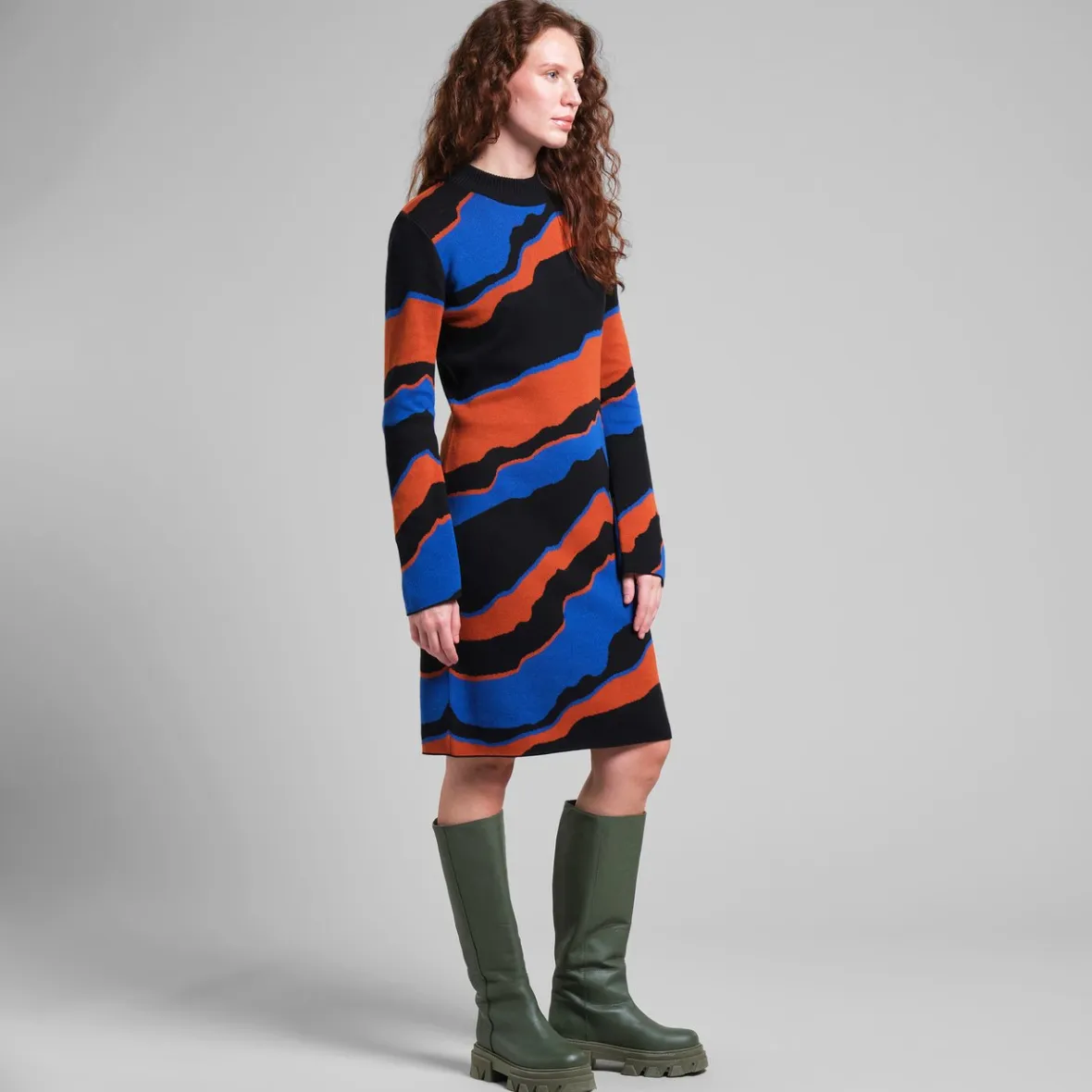 Best Dress Lo Faded Mountains Multi Color Women Dresses