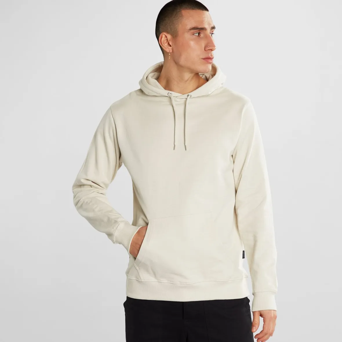 Cheap Hoddie Falun Base Oat White Outlet