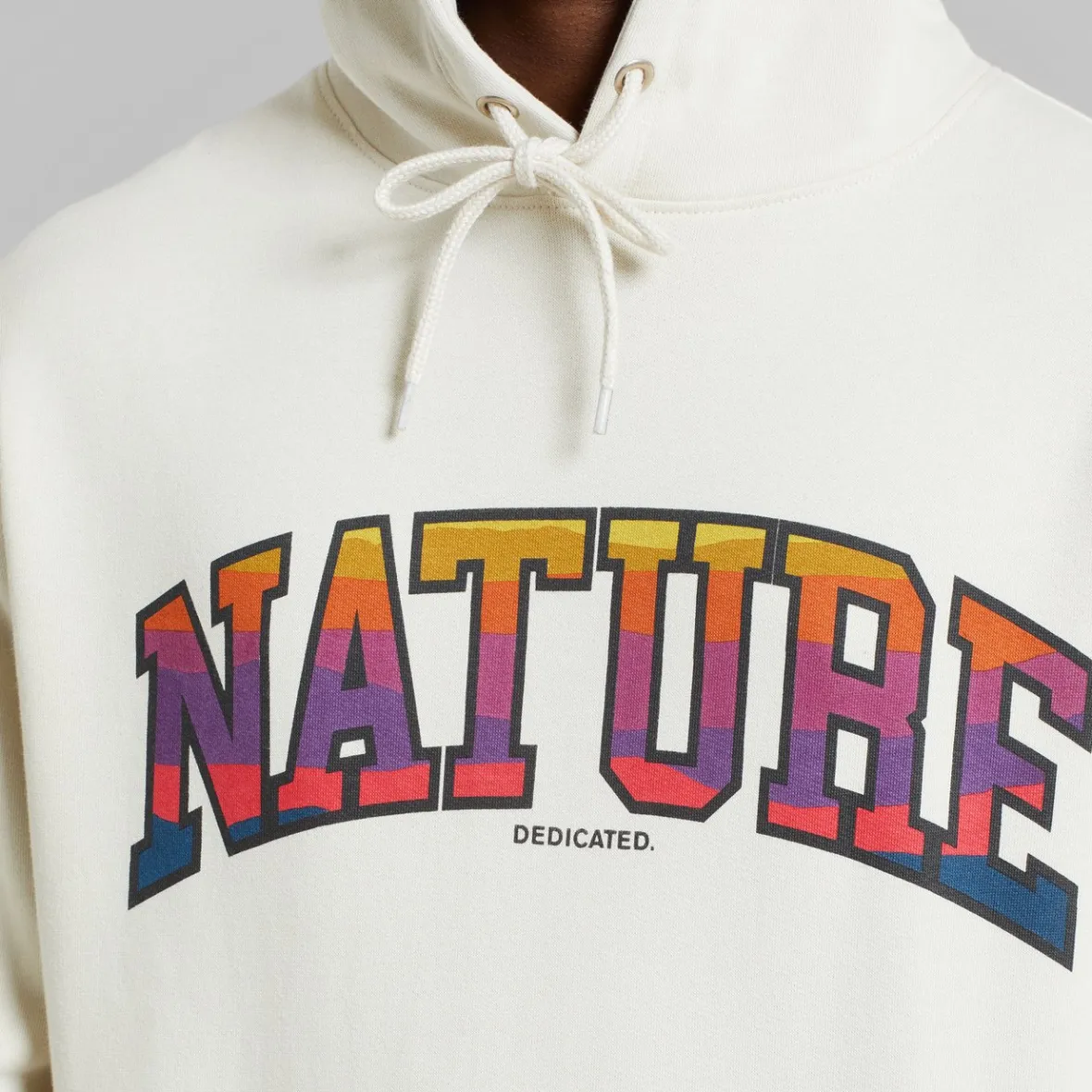 Outlet Hoodie Falun Nature Sunset Oat White Sweats