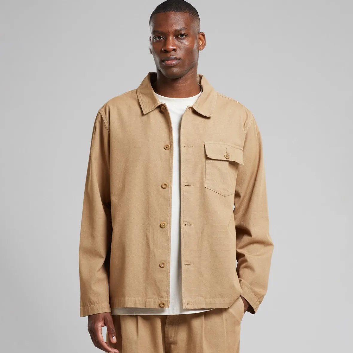 Outlet Jacket Kangos Canvas Kelp Beige Jackets