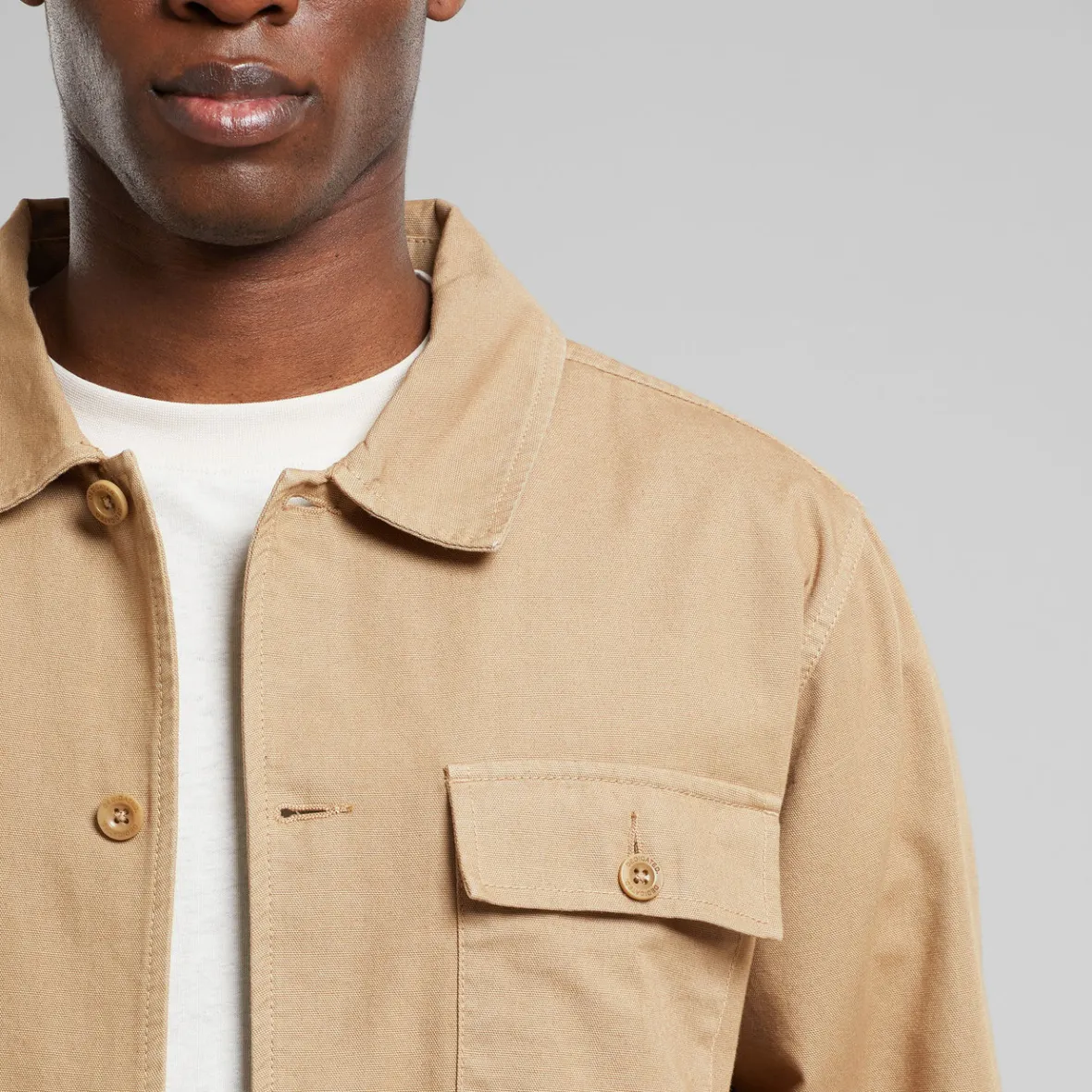 Outlet Jacket Kangos Canvas Kelp Beige Jackets