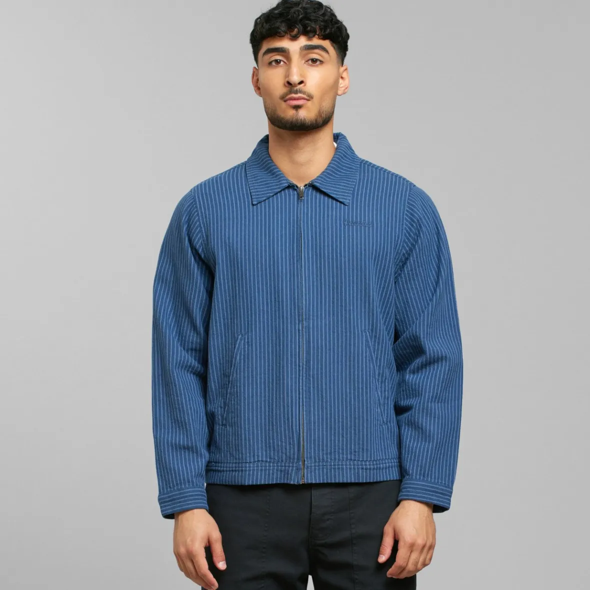 Outlet Jacket Kumla Work Stripe Dark Blue Outlet