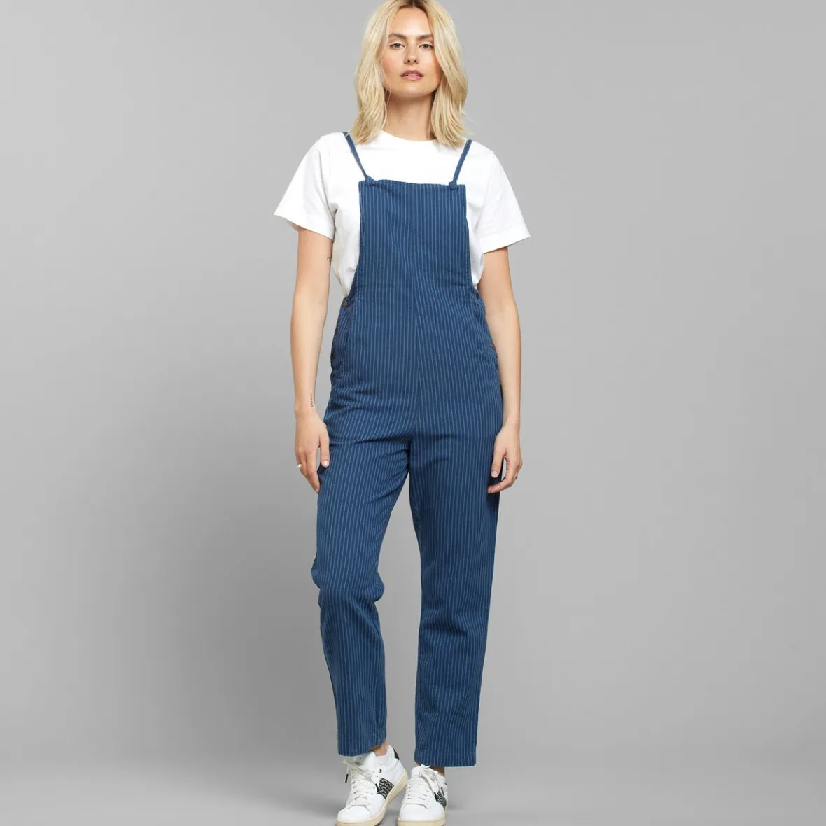 Shop Jumpsuit Emmaboda Work Stripe Dark Blue Women Outlet