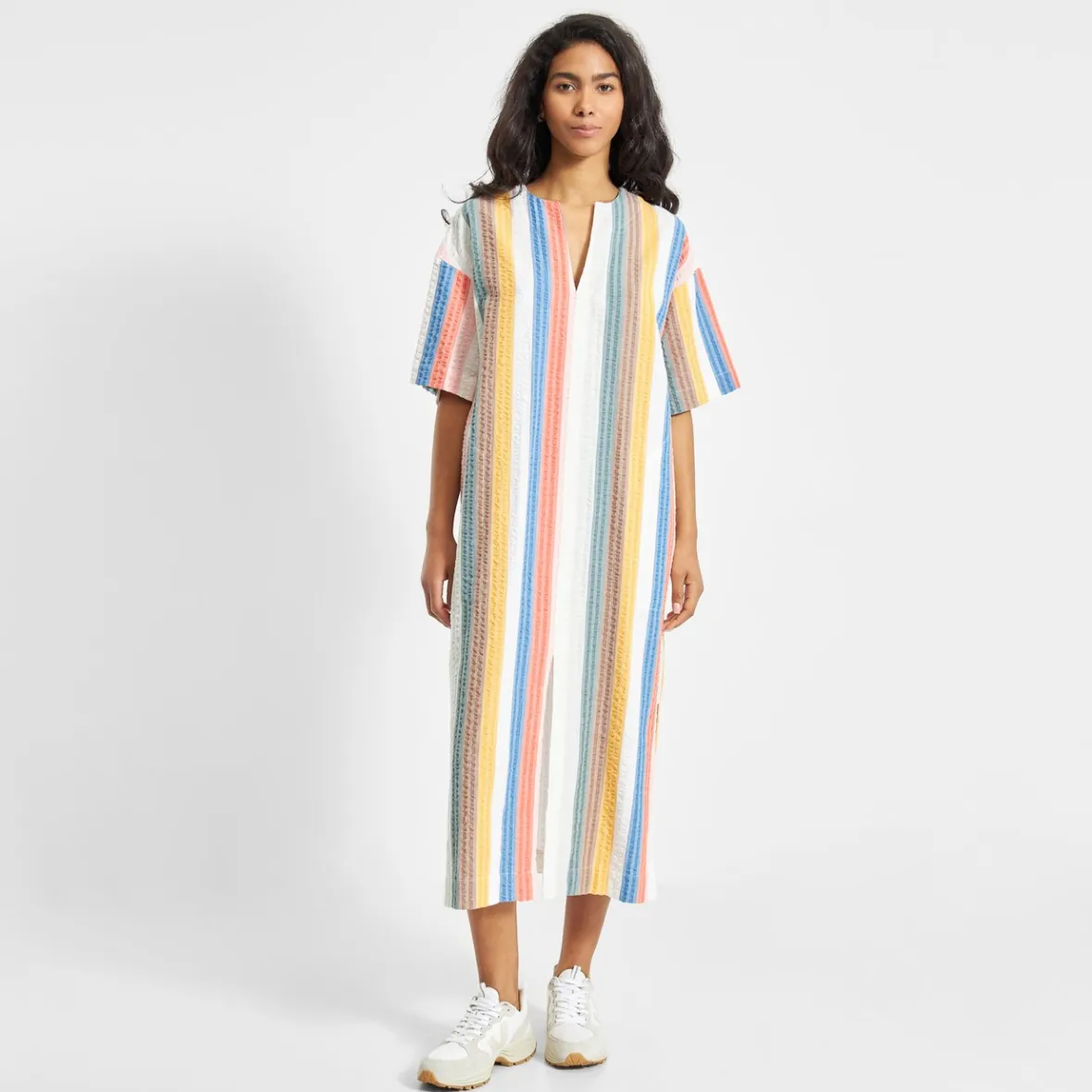 Clearance Kaftan Skillinge Stripes Multi Color Women Dresses