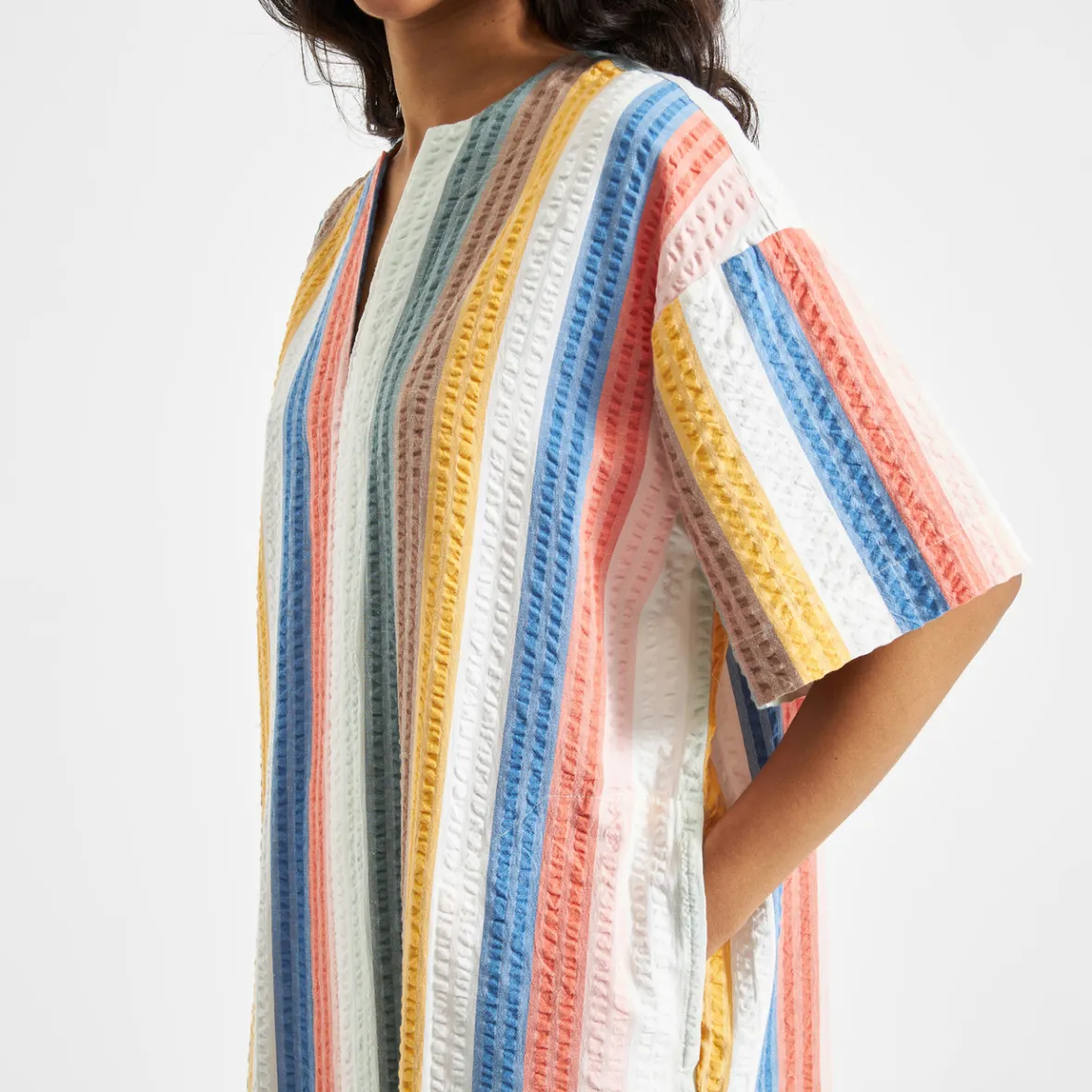 Clearance Kaftan Skillinge Stripes Multi Color Women Dresses