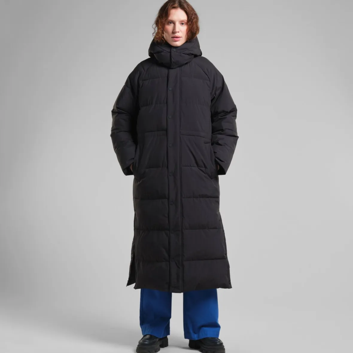 Online Long Puffer Jacket Karmas Black Women Jackets