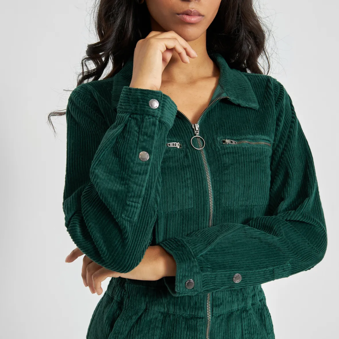 Cheap Overall Hultsfred Corduroy Dark Green Women Outlet