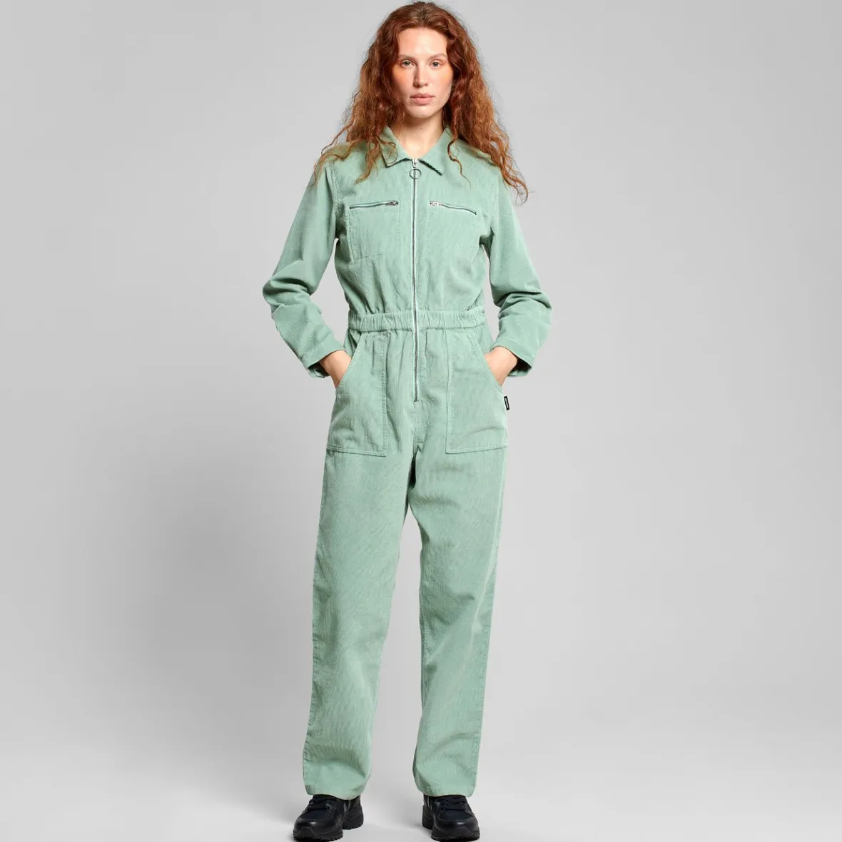 Flash Sale Overall Hultsfred Corduroy Granite Green Women Outlet