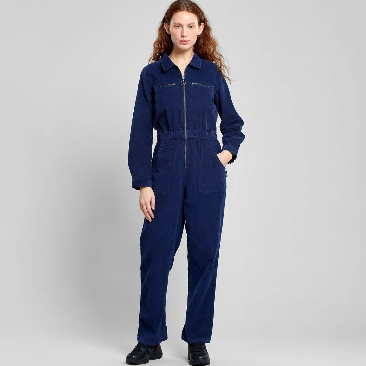 Cheap Overall Hultsfred Corduroy Navy Women Jumpsuits