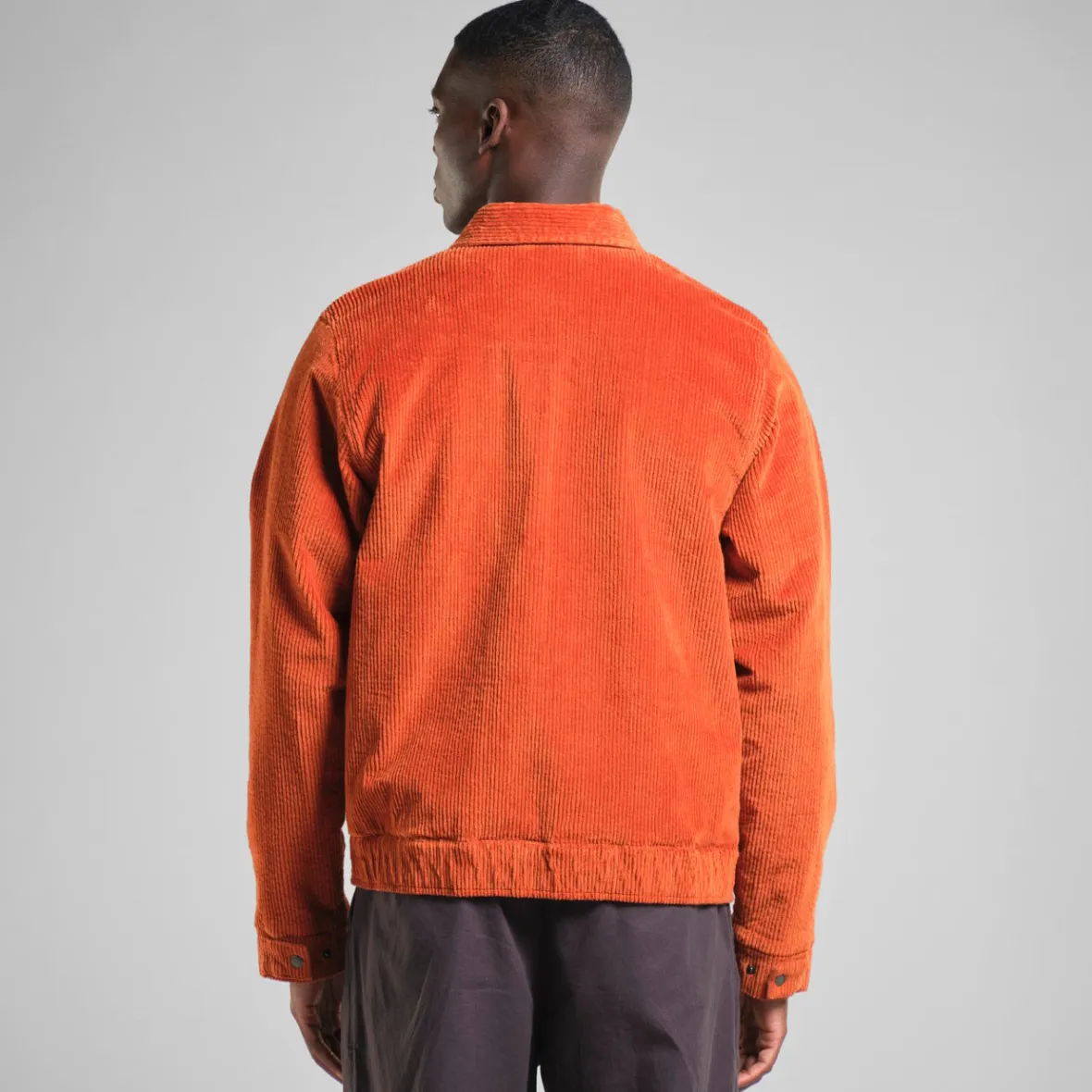 Discount Padded Jacket Vallentuna Corduroy Cinnamon Orange Jackets