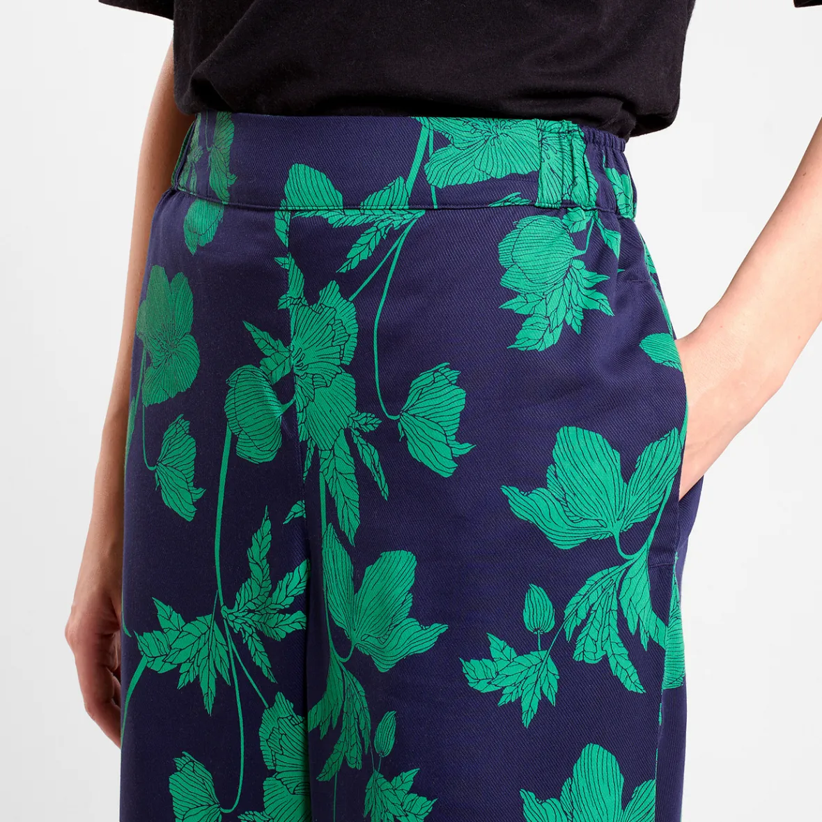 Sale Pants Ale Duotone Floral Green Women Outlet