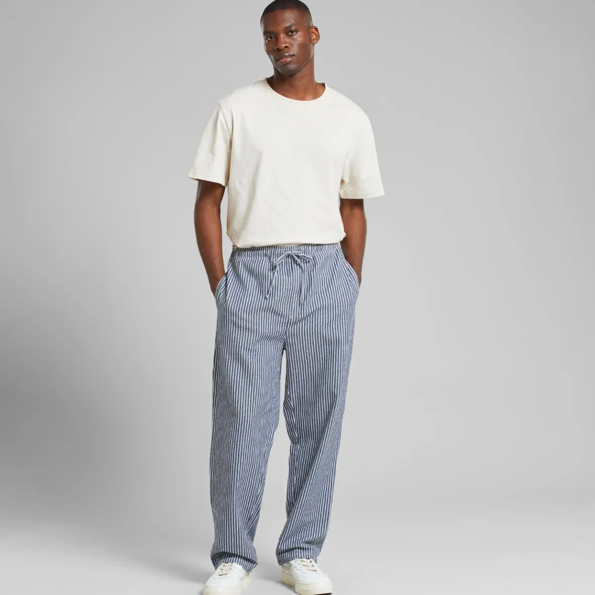 Outlet Pants Klitmoeller Work Stripe Blue Pants